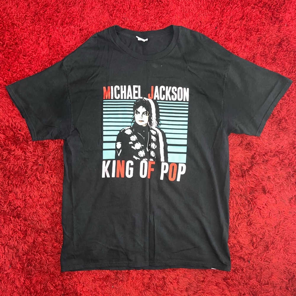 Oversized Vintage Michael Jackson Graphic Tee (Medium)